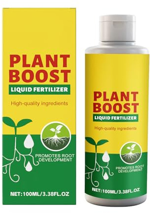 Abono Para Plantas En Maceta - 100 ml Solución Natural de Nutrientes | Fertilizante para Plantas | Para Jardín Exterior, Árboles, Flores, Follaje, Frutas y Vegetales