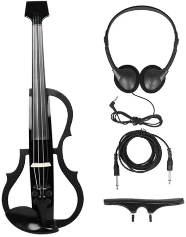Violine Musikliebhaber Carbonfaser Professionelle 4/4 E Geige Mit Schulterstützen Und Kopfhörern
