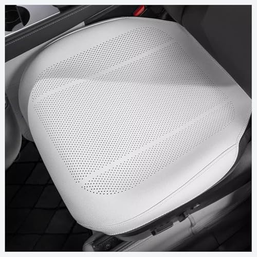 VAPORVERSE Autositzkissen für BMW X2 IX2 SDrive 20i U10 2024 2025, Leder Sitzauflage Auto Vordersitz Bezug rutschfest Atmungsaktiv Sitzschutz Schonbezug Automatte Grau 1er Set