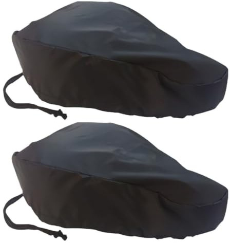 2 Stück Fahrradsattelbezug Regenschutz aus Oxford Cloth Schwarz | Fahrradsitzbezug, Schutz vor Regen, Schnee und Eis, Einfache Befestigung
