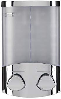 Croydex, Dispenser sapone doppio cromato Euro Duo-Seifenspender Chrom