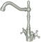 Sanlingo Nostalgie Retro Küchen Armatur Wasserhahn im Landhausstil, Nickel, Gebürstet