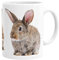 Merchandise for Fans Becher aus Keramik - 330 ml Motiv: Kaninchen zwei braune Jungtiere (02)