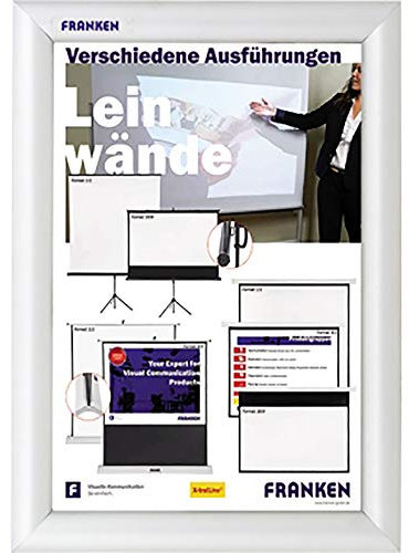 Franken BS1801 A4 Schaukasten Wechselrahmen Security Feuerfest, 24.1 x 32.8 x 1.2 cm