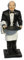 Helga Freier Butler Jeams Figur Diner Statue Opa Old Man Skulptur (Schwarz)