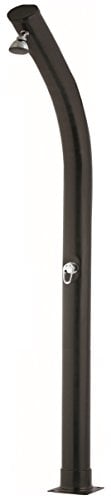 Qp M121388 Solardusche, gebogen, PVC, Schwarz, 23 l