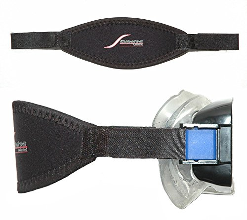 Scubatec Maskenband mit Klettbändern, schwarz
