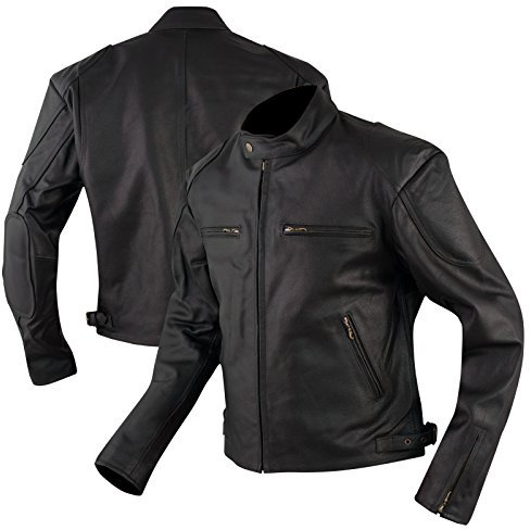 A-Pro Giacca Pelle Cuoio Custom Vintagè Retrò Moto Naked American Nero M