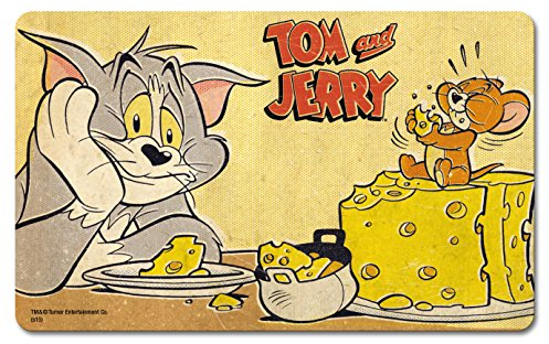 Logoshirt® Tom & Jerry I Käse I Frühstücksbrettchen I Schneidebrett I 23x14cm I spülmaschinenfest & hitzebeständig I Lizenziertes Originaldesign