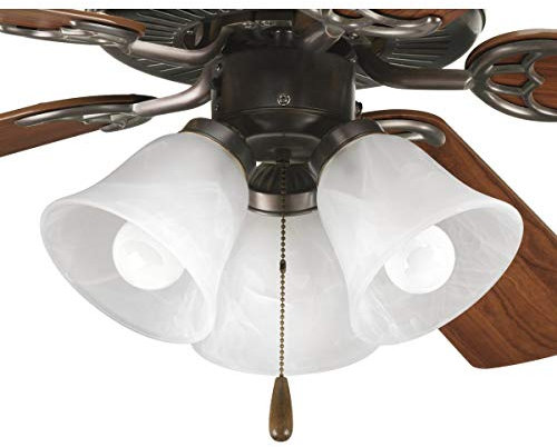 Progress Lighting P2600-20WB Fan Light Kit, Antique Bronze