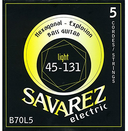 Savarez, Corde basse électrique Hexagonal Explosion, 5 cordes Light