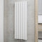 Schulte Design-Heizkörper Aachen, 120 x 46 cm, 621 Watt Leistung, Mittelanschluss, alpin-weiß, Wohnraum-Heizkörper für Zweirohr-Systeme