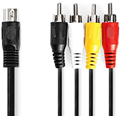 NEDIS Câble Audio DIN DIN 5 Broches mâle - 4X RCA Mac