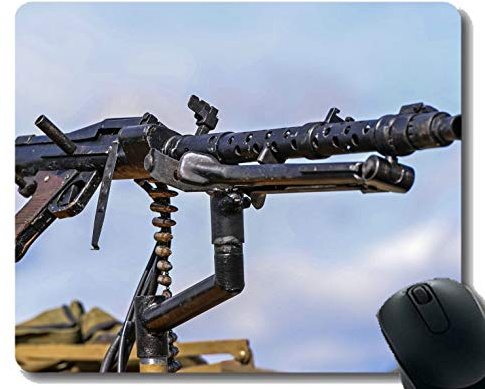 Anti-Rutsch-Mauspad-Matte, MG-34 Geschossmaschinengewehr Mousepad