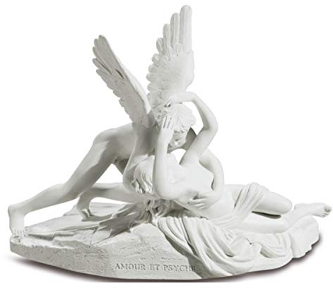 Isideco Sich liebende Amor und Psyche weiß 10cm