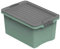 Rotho Compact Caja de almacenamiento de 4,5 l con tapa, Plástico (PP reciclado) sin BPA, verde, A5/4.5l (27.0 x 18.5 x 15.0 cm)