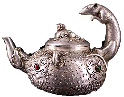 Fashion158 Flachmann aus reinem Kupfer, vergoldet und silberfarben