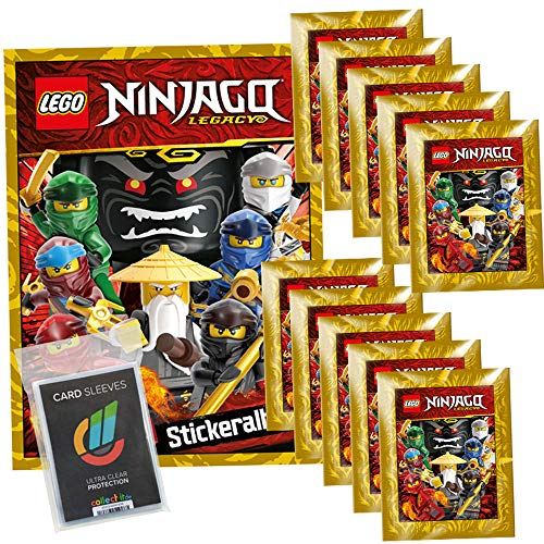 CAGO Lego Ninjago - Legacy - Sammelsticker - 1 Album + 10 Tüten + Collect-it Sleeves