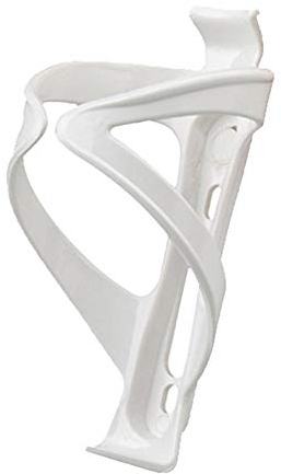 Geminimall Bike Water Bottle Cage - Lightweight & Strong Bicycle Bottle Holder - Quick & Easy to Mount - For Road & Mountain Bikes White