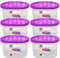 Taylor & Brown Pack of 6 Scented Interior Dehumidifier Condensation Remover Moisture Absorber Damp Mould in Home Kitchen Wardrobe Bedroom Caravan Office Garage Bathroom Basement 500ml (Lavender)