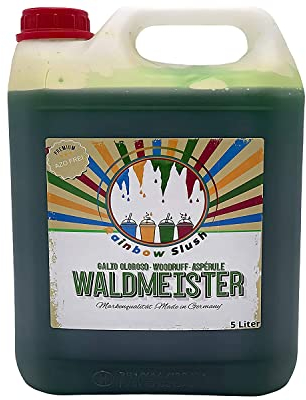 Rainbow Slush Sirup AZO und Glycerin Frei | Geschmack Waldmeister | Konzentrat für Slushy Maker Eis Slushmaschinen Eismaschinen Getränke 1:5