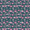 Tissu de couture 100 % coton pour enfant, vendu au mètre, motif flamant rose, rose pétrole, 100 x 160 cm