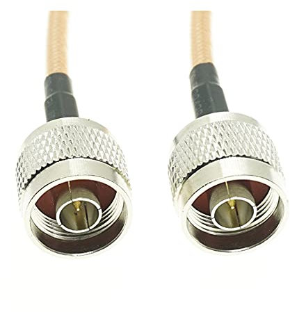 Worship Enchufe Masculino de Tipo N a N Puente de Puente Masculino RG142 RG-142 M17 /60 Coaxial RF Cable (Color : 5M-16FT)