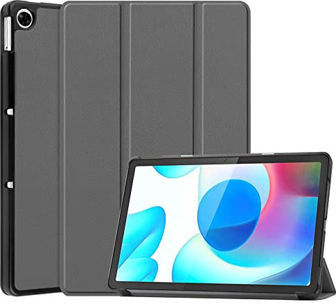 FTRONGRT Funda para Realme Pad 10.4 Funda, Slim Smart Cover Funda Protectora de PU Cuero,Función de Soporte incorporada, para Realme Pad 10.4 -Gris