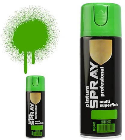 H HANSEL HOME Pintura Spray Verde Lima 400 Ml - Pack de 2 Unidades