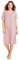 CHUNG Women Short Sleeve Nightdress Button Down Nighties Ladies Nightgown Soft Baggy Pyjamas UK Size LightPink XL