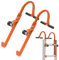 Ladder Roof Hook 2 Pack with Wheel Heavy Duty Steel Ladder Stabilizer, Wheel Rubber Grip T-Bar for Damage Prevention, for Roof Fast and Easy Setup to Access Steep Roof,Able to Bear 500 Pounds (1)