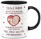 Tassenbrennerei Keramik, Tasse - Lieber Papa diesen Vatertag bin ich noch in Mamas Bauch - Kaffeetasse mit Spruch als Geschenkfür werdenden Vater (Schwarz)