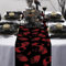 Schwarz Halloween Tischläufer, 71 Zoll Rot Blutige Handabdruck Geist Skelett Halloween Party Tischdeko, Halloween Tischdecke Für Zuhause Halloween Party Deko Abendessen Tisch Läufer Dekoration