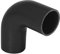 51mm 2 ID 90 Degree Hose Elbow Silicone Reducer Hose turbo Silicone Hose Coupler Intercooler Tube Black for Car Intercooler Intake Piping