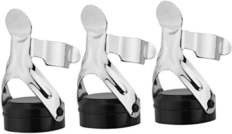 HEMOTON 3stücke Edelstahlverschluss Für Weinflaschenstopper Champagnerflaschenstopper Und Flaschenverschluss Wiederverwendbar Für Glasflaschen Mit Cava Und Sekt