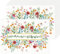 Tarklanda Floral Papier Platzsets 50 Stück Blumen Papier Tischsets Blume Einweg Platzsets 40x28 cm Papiertischsets Frühlings Sommer Deko für Esstisch, Hochzeit, Party
