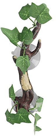 Hapivida Reptile Corner Branch Flexible Bend Jungle Vine with Suction Cup, Terrarium Cage Decoration for Snakes Amphibian Bearded Dragons Lizards Geckos