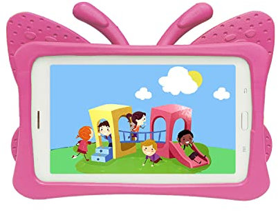 GANGANPRO Custodia per Samsung Galaxy Tab 3 7.0 2013 T210 T211 Cover,per Samsung T110 P3200 T230 2014/TAB 2 A7 7 Pollici, Custodia per Huawei T1 - Rosa