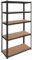 OcioDual Metallregal Essential Grau, Ideal für Zuhause, Garage, Küche, Büro, Mehrzweck, Teilbares Lager, Schraubenlos, 875kg, 5 MDF-Regale, 180 x 90 x 40cm