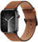 Bisikor Compatibile con Cinturino Apple Watch 49mm 46mm 45mm 44mm 42mm (Series 3), Cinturino di Ricambio in Vera Pelle per iWatch Ultra 2 Ultra SE2 SE Series 10 9 8 7 6 5 4 3 2 1 (Marrone)