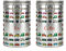 Purely Home Campervans Tea & Coffee Canisters Set - Multicoloured Campers Holiday Gifts for Campervan Owners - Silver Metal Clip Lid Kitchen Food/Drinks Storage Jar/Container 600ml (14cm x 8.5cm)