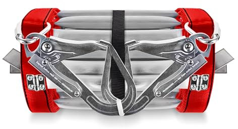 Fire Escape Ladder, Lightweight Collapsible 2 Story Escape Ladder with Aluminum Hooks, Reusable & Anti-Slip Emergency Ladder for Windows and Balcony