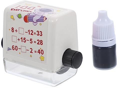 HOODANCOS 1 Satz Lehrstempel für Addition und Subtraktion kleiner Rollenstempel Mathe-Stempel lernen math roller stamp matheroller stempel Briefmarke Roller-Mathe-Stempel Mathe-Rollstempel