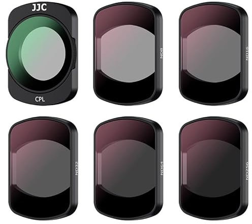 JJC 6er-Pack Magnetisches ND CPL Filter Kompatibel mit DJI Osmo Pocket 3, ND8 ND16 ND32 ND64 ND256 Neutraldichte Graufilter Cirkular Polarisations Polfilter, Zubehör für Osmo Pocket 3 Action-Kamera