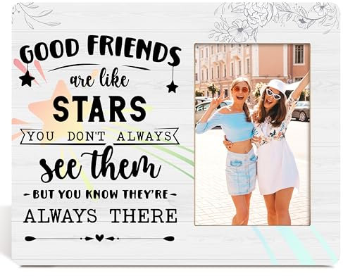 Bilderrahmen mit Freundschaftsgeschenken für Geburtstag, Weihnachten, gute Freunde sind wie Sterne, lange Distanz, beste Freunde, beste Freunde, beste Freunde, beste Freunde, Geschenke für Mädchen,