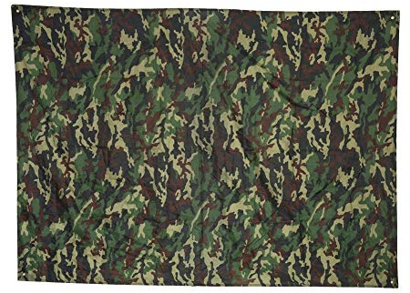 Portable Tent Tarpaulin Outdoor Camouflage Lightweight Rainproof Mat Outdoor Tarpaulin Camping Awning Shelter Rain Tarpaulin for Camping (2 * 1.5 meters)