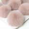 PTNKUIIY Kunstfell Bommel Pompon Fellbommel - 10 Stück 9CM Kunstpelz Pom Pom Ball DIY Kunstfell Pompon Bommel Haarkugel für Mützen Tasche Schals Schlüsselanhänger Dekoration Zubehör -Hell-Pink