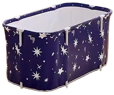 Kit de baignoire portable pliable pour adultes - Baignoire glacée non gonflable - Baignoire pliable à la maison pour cabine de douche (140 x 60 x 50 cm)