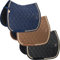 Eskadron Heritage Cotton Glitter Schabracke Almond/Black/True Blue, Größe:Dressur Warmblut (DL), Farbe:True Blue