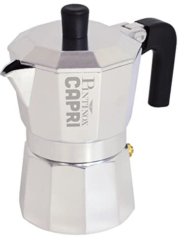 PINTINOX Caffettiera Moka 2 Tazze Modello Capri in Alluminio